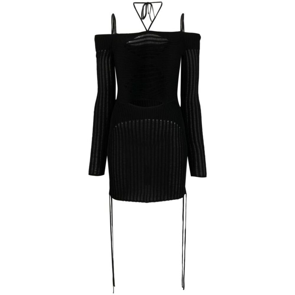 AndreäDamo Knit Ribbed Mini Dress